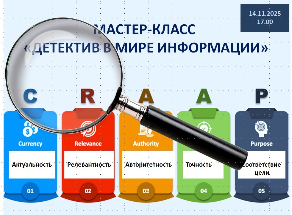  Мастер-класс "Детектив в мире информации
